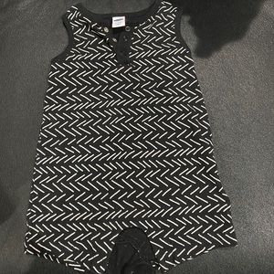Baby boy black and white bodysuit/romper
